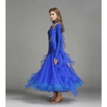 왈츠드레스 댄스 공연 탱고 모던 대회 스포츠복 재즈 블랙 여성 : GPS-Market