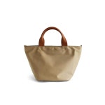 [Gratante] 그라탄테 본革 핸들 2way 나일론 미니 토트백 여성용 abb-g0015 (라이트 베이지) : 피버메인