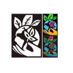 환경보호 4인용 컬러 포일 샌드아트 지구사랑 엽서만들기 DM100057-4 : 만리거상