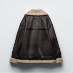 J0161 가을 겨울 신상 여성복 벨티드 폴라폴리스 안감 양면 점퍼 코트 여 : ZX산업