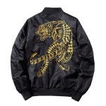 아산 백호 야구 스타디움자켓 스타일 남성 항공 호랑이 점퍼 : GPS-Market