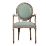 클래식 원목 라탄 앤틱체어 나무의자 인테리어 식당 브라운카우하이드신조각맞춤형 : 바이다234