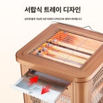 가정용 전기난로 겨울용 오방난로 난방기 소형 절전형 미니 무선조명관없음 : 다물스토어