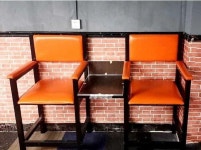 당구장의자 당구장 소파 블랙 관람의자 카페의자 안락의자 : 후다닥후다닥