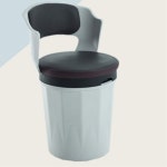 드럼수납스툴등받이형 편안한 착석과 수납이 가능한 스툴형 의자 J1117 : 구스상회