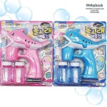 어린이버블비누방울 비눗방울건 놀이 랜덤발송 돌고래 스틱 버블건 비누방울총 헹글라이더 아동 : 샵팡Y