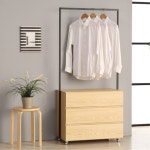 고급 3단 서랍식 행거가구 옷걸이가구 드래스룸 수납장가구 G5173 사무실 : 구스상회