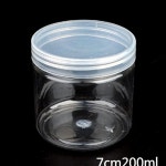 다용도 플라스틱 보관 용기 원형 투명 소분 용기 슬라임 공병 : 아 이리스.