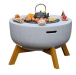 숯 화로 화롯대 모닥불 화목 스톤 정원 돌 그릴 차박 화덕 숯불 용 구이 : 예하스토어