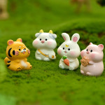 미니어처 피규어 돼지 십이지신 10개 3.2cm 동물 장식소품 : 자이언트캣마켓