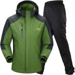 벤케 아웃도어 재킷, 상하 세트, 남성용 등산복, 낚시, 방수, 4.1피트(13,000mm), 선택할 수 있는 바지 2종 : 썸머딜리버리