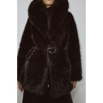 [국내] 자라 ZARA 페이크 퍼 벨트 코트 - 브라운 6318/282/700 3366524 : 리즌투바이