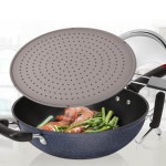 프라이팬 기름튐방지 실리콘 덮개 그릇 냄비 멀티 다용도 뚜껑 과일 세척 트레이 : 최저가의달인