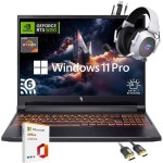 Acer Nitro V 16 AI 크리에이터 노트북, 16인치 WUXGA 디스플레이, NVIDIA RTX 5050, AMD Ryzen 7 260  64GB RAM | 2TB SSD... 