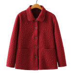 중년 여성 할머니옷 경로당 엄마자켓 빅사이즈 캐주얼 외출복 : 에리오넬라