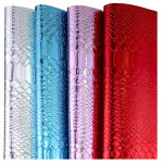 인조가죽시트지 가죽 수선패치 얇은 뱀 질감 양각 합성 패브릭 가방 홈 장식 공예 DIY H0616 : 행운몰11호점