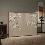 제사병풍 차례상 6폭 A. 매화 삼색 투과방지 패널 3개 총 너비 1.2m 높이 1.8m : 꺼내줘몰