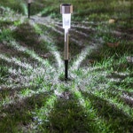 마린바니 태양광 정원등 10개입 백색 주택마당등 LED가로등 조경조명 : 마린바니