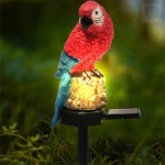 마린바니 앵무새 태양광 정원등 레드 LED가로등 led정원등 잔디등 : 마린바니