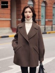 오버핏 겨울 모직 하프 뱐코트 자켓 j0860 P376652752 : 벤리마트