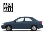기아 리오 4door 삼익상사 크롬 썬바이저 1999-2005 썬쉐이드 윈도우바이저 : 뉴 삼익상사