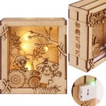 크리스마스 만들기 아이와 집콕놀이 LED 우드 DIY키트 입체 : 비아준 종합몰