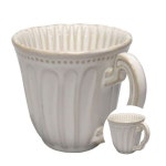 티니블랑 도자기 머그컵 1P 사무실컵 커피머그잔 답례품머그컵 카페라떼잔 : 유니드잇코리아