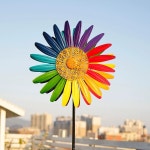 태양열 정원바람개비 대형 철제 풍차 조형물 바람개비 단풍잎 조명 테라스 화단꾸미기 야외 옵션 4 : 퍼스트웨이월드