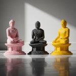 [여진불교굿즈] 무형문화재제작 석굴암 본존불불상 본존불상 미니어처 14cm (스탠드포함)  ,국내생산 박물관굿즈 인품 장식 명상 힐링 선물... 