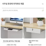 kass 안내데스크 안내데스크제작 데스크 테이블 1. 화이트+메이플 좌측 120x60x100cm : KASS쇼핑
