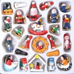 아이방 Xmas데코 목각인형 장식세트/ 셀프 회사입구 학교용 관공서 군부대 크리스마스 : 또바기88