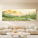 인테리어 액자 밀밭 거실 그림 질감 배너 소파 배경 벽그림 추상 분위기 침대 옆 : 토러스888