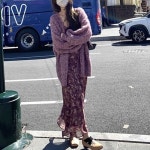 여성용 민소매 원피스 모네의 가든 가을 부드러운  롱스커트 CH3 : 청수정11