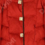 여성 겨울 레드 숏 다운 자켓 두꺼운 아우터 F9978 : 엠지에스몰