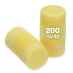 3M 이어 플러그, E-A-R 클래식 스몰 311-1103, 일회용 이어플러그 200쌍, 개별 포장, 코드 없음, 29dB NRR, 폼, 작은 외이도, 롤다운, ANSI... 