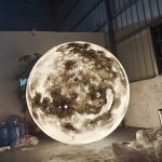 대형 달 조명 야외 소품 카페 장식 조형물 감성 80cm : 오토라이즈