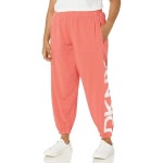 DKNY 여성 플러스 사이즈 디스트로이드 크래클 로고 피그먼트 염색 조거 780054 1X : 03제이케이몰