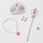 목걸이 반지 귀걸이 생일 파티 축하 액세서리 주인공 요술봉 공주왕관 5종세트 놀이동산 : 리빙트렌드샵