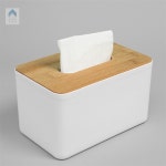 경가네가게 화이트우드 직사각 휴지케이스 핸드티슈케이스 : 경가네가게
