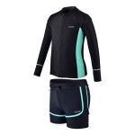 여아동/여주니어 집업래쉬가드, 레깅스반바지 2종세트 LM-G3403&4 : 쿠기어드벤쳐