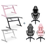 일루일루 Z-타이탄 시리즈 게이밍 체어 + 게이밍 데스크 세트상품 발받침O : 컴퓨존mall