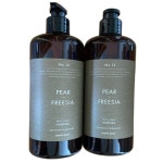 해피바스 스킨케어 퍼퓸 바디워시 페어앤프리지아향 900g x 2개 : 담비잡화소