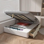 서랍형프레임 공간활용 마스터 침실 하이 박스 수납 옆 없음 와비 작은 아파트 다기능 현대적인 단순한 이탈리아 가벼운 럭셔리 : 해피드림랜드