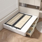 서랍형프레임 공간활용 마스터 침실 하이 박스 수납 옆 없음 와비 작은 아파트 다기능 현대적인 단순한 이탈리아 가벼운 럭셔리 : 해피드림랜드