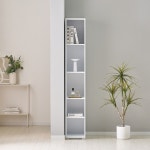 슬림형 주니어가구 5단선반 장식장 수납장 300 방꾸미기 틈새수납장 정리수납장 : 페블디