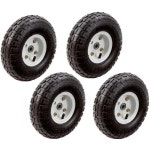 10인치 4pc 세트. 화이트 휠의 공압 타이어 : 붕붕23