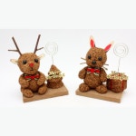 크리스마스 DIY재료 콜크클레이 나무재료 루돌프 메모꽂이만들기 5개 : 모아마켓77