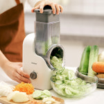 보만 전동 채칼 오토슬라이서 2세대 자동 야채 당근 채썰기 다지기 ASL286DTW (채칼 5종 포함) : 보만코리아