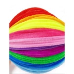 DIY 컬러모루 만들기 키링 부자재 모루 철사 공예 재료 예술용 빨대 100개 : 바레