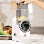 보만 전동 채칼 오토슬라이서 2세대 자동 야채 당근 채썰기 다지기 ASL286DTW (채칼 5종 포함) : 보만코리아